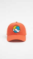 Boné laranja grafite com logo