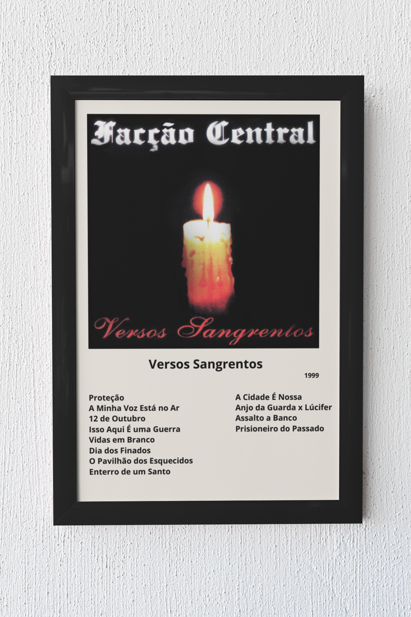 Quadro Facção Central Versos Sangrentos