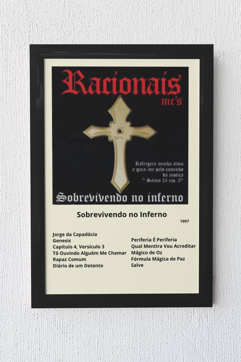 Quadro Racionais Sobrevivendo ao Inferno