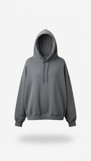 Moletom oversized cinza asfalto